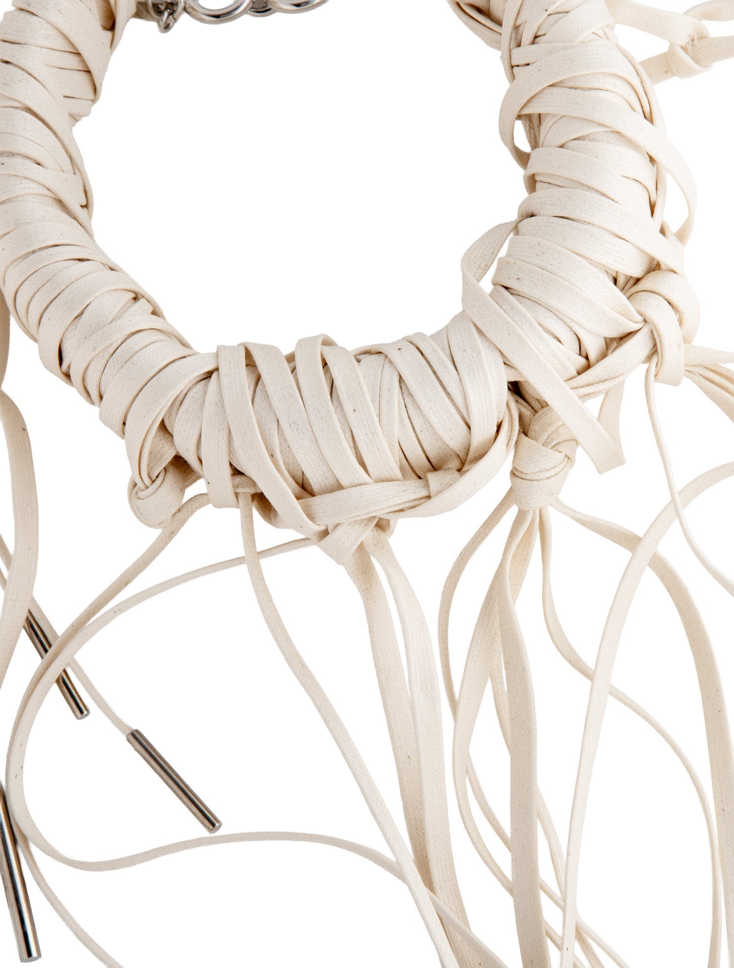 Dries Van Noten Cotton Wrapped Lace Choker Necklace
