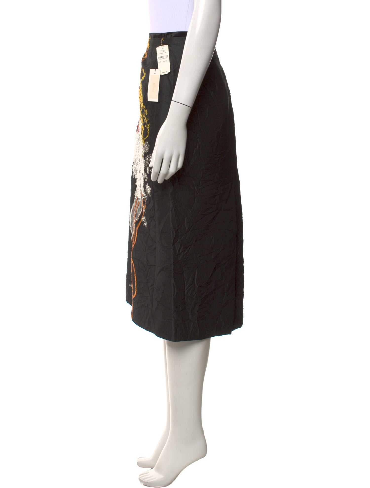 Dries Van Noten Floral Print Midi Length Skirt w/ Tags