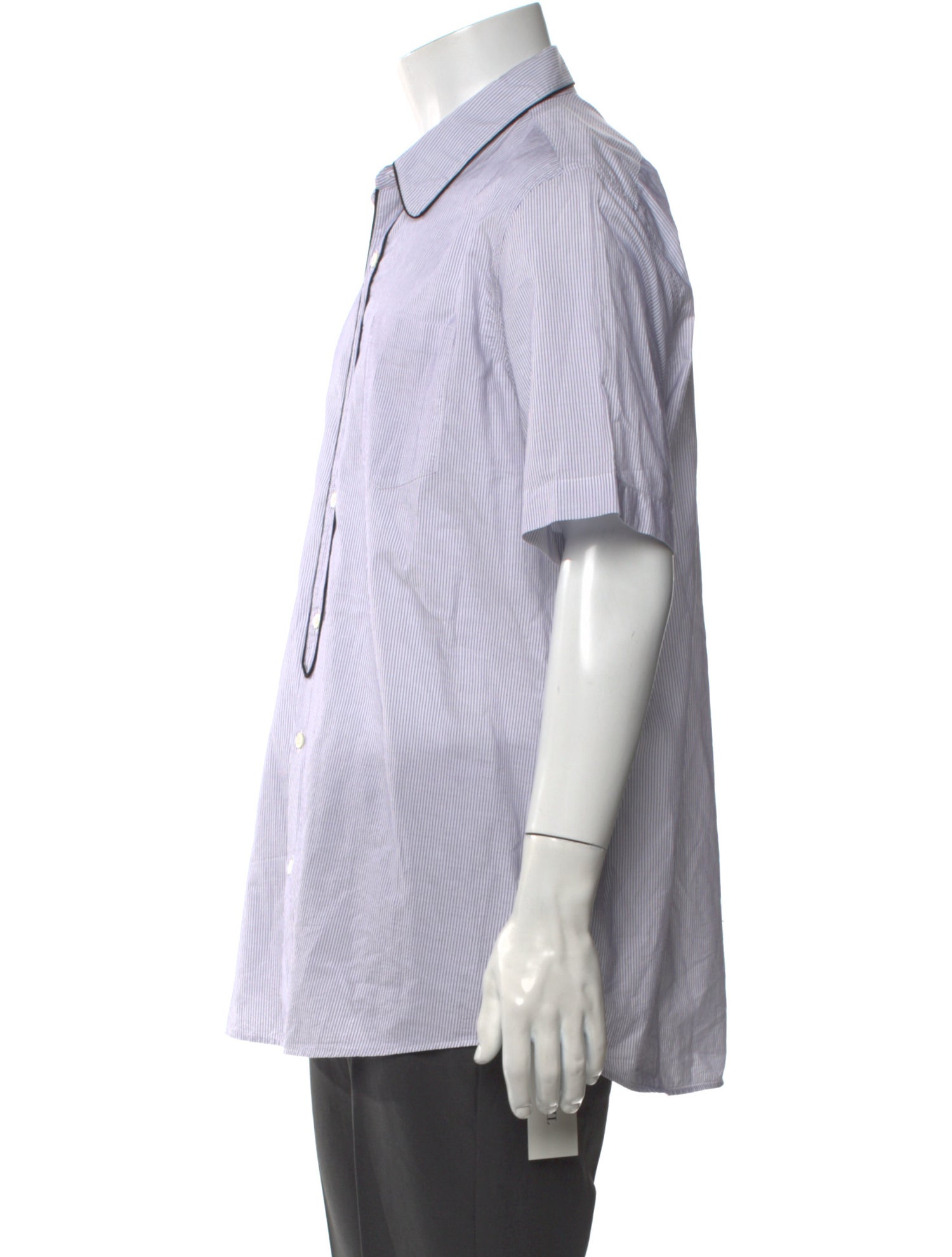 Dries Van Noten Striped Short Sleeve Shirt