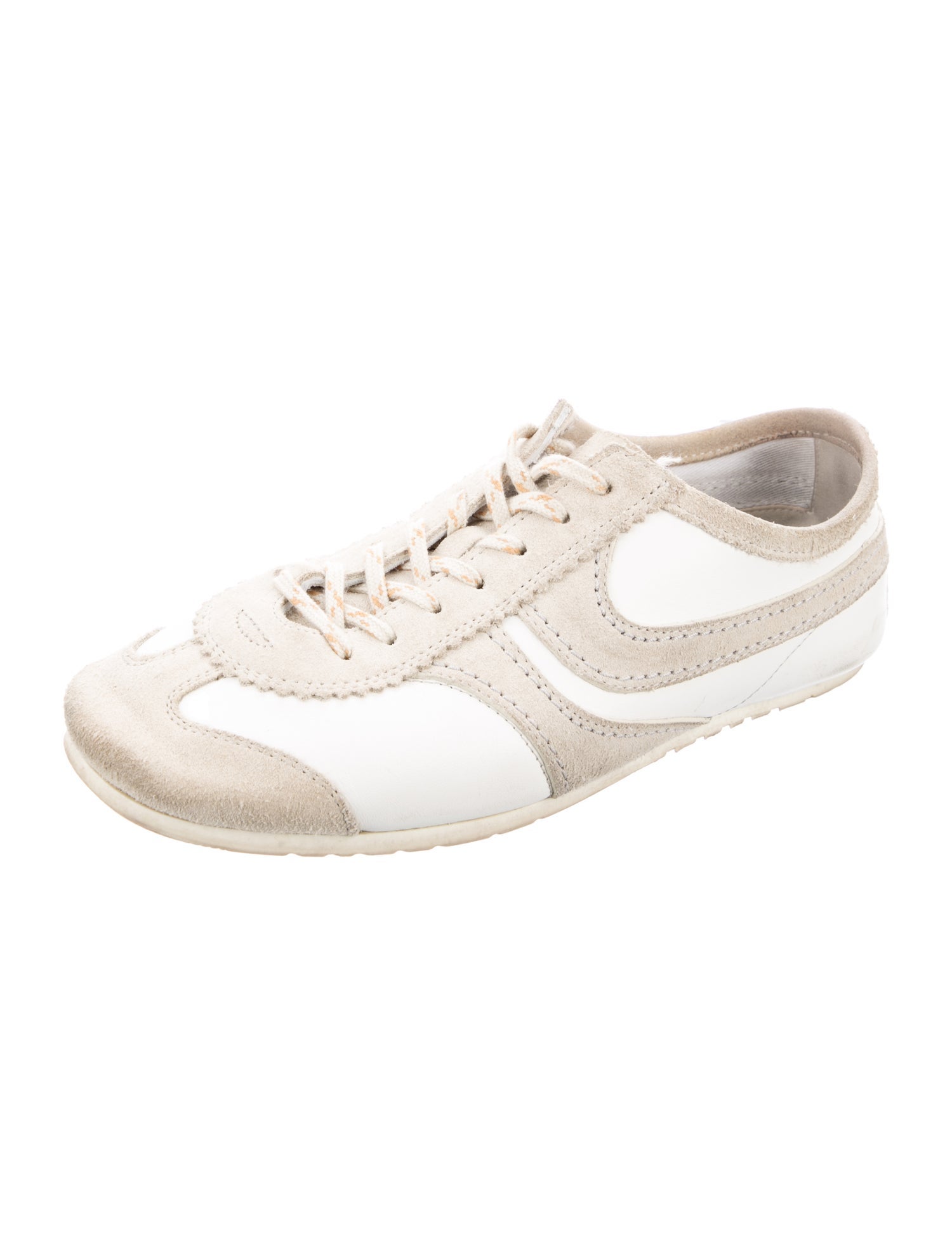 Prada Nylon Studded Accents Sneakers - Black Sneakers, Shoes