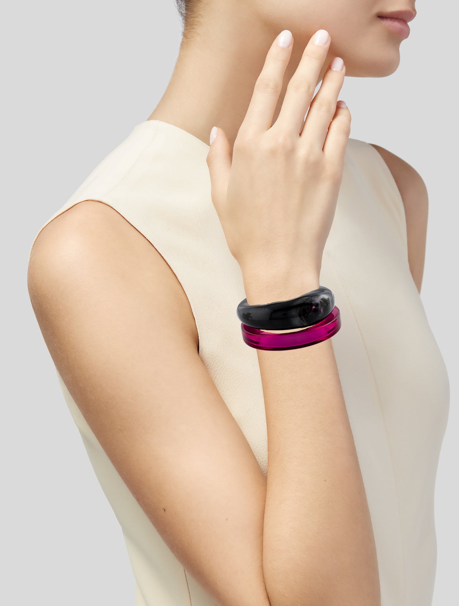 Dries Van Noten Resin & Glass Bangle sets