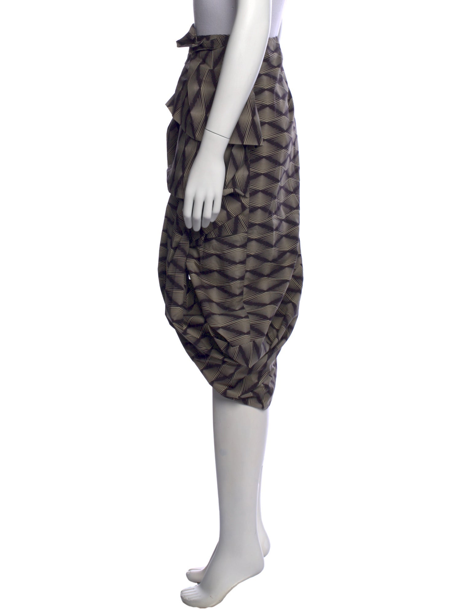 Dries Van Noten Printed Midi Length Skirt