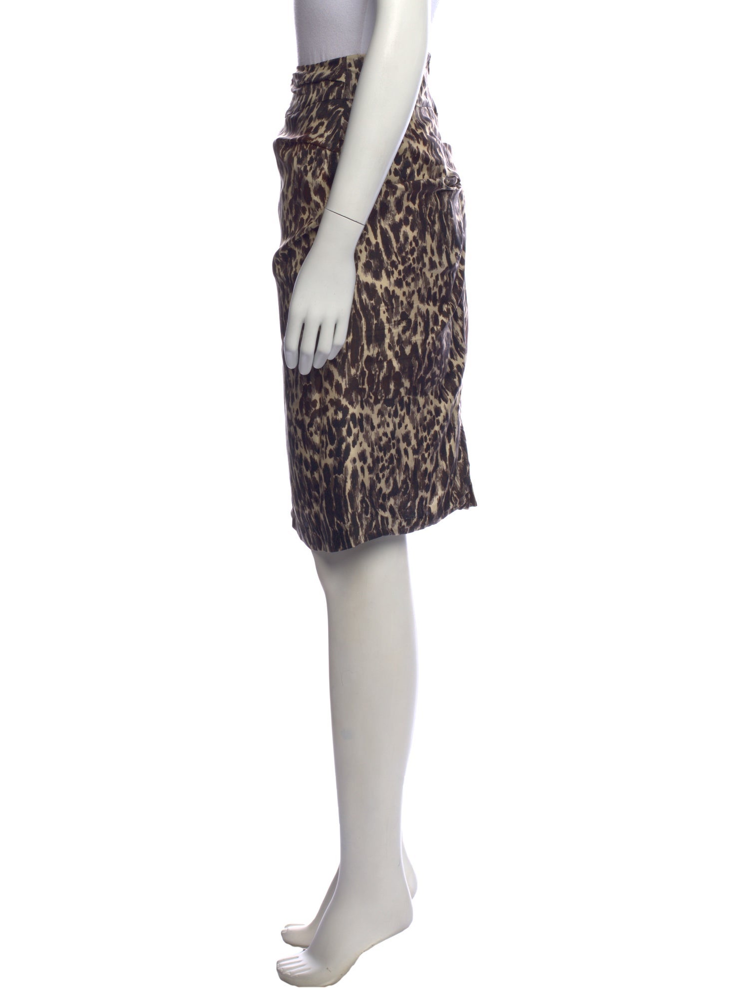Dries Van Noten Silk Midi Length Skirt