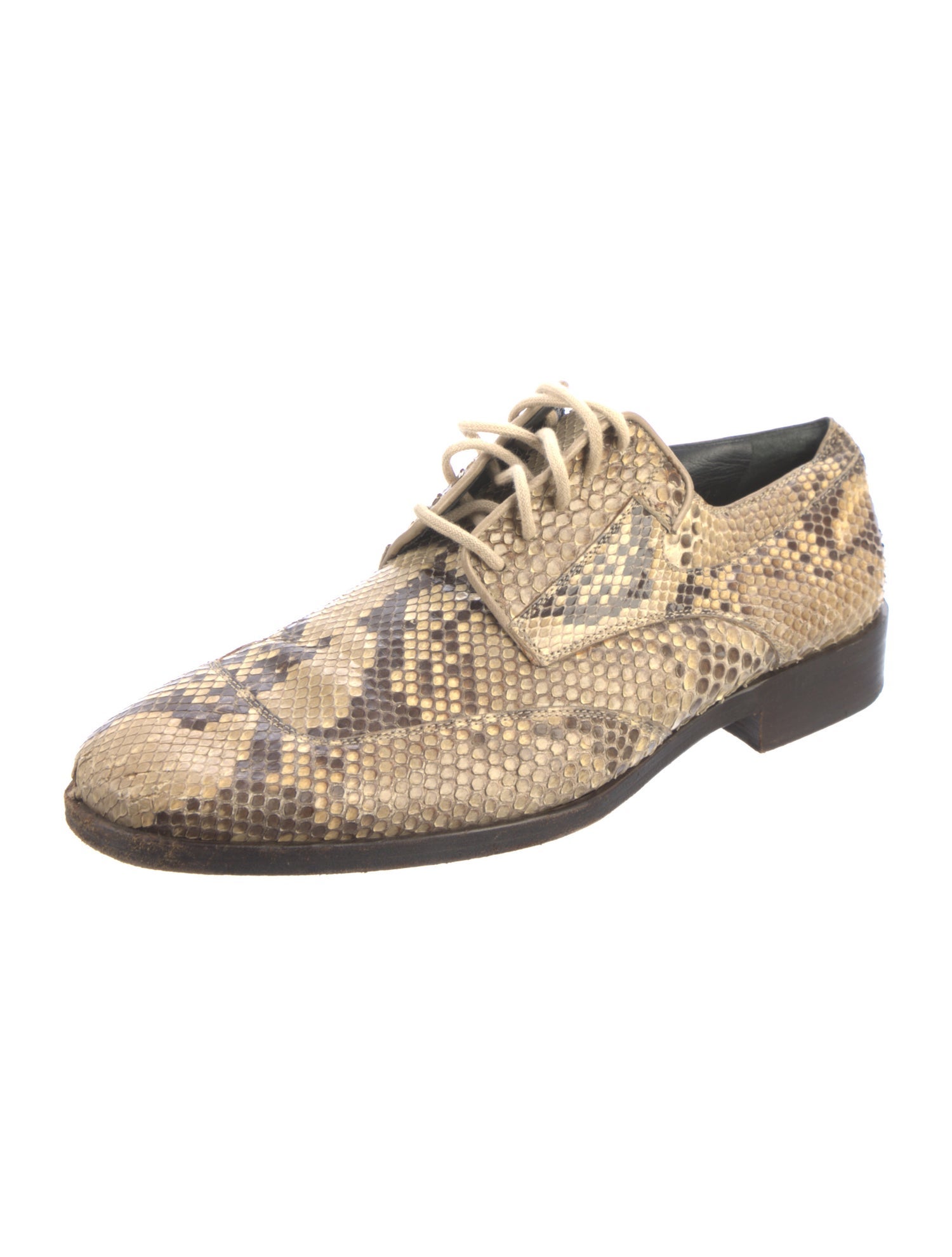 Dries Van Noten Snakeskin Animal Print Oxfords