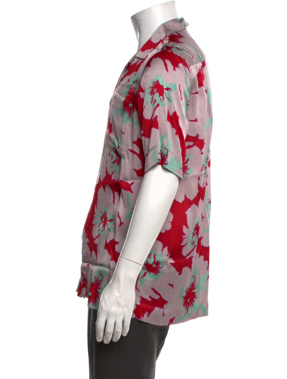 Dries Van Noten Floral Print Short Sleeve Shirt View 2