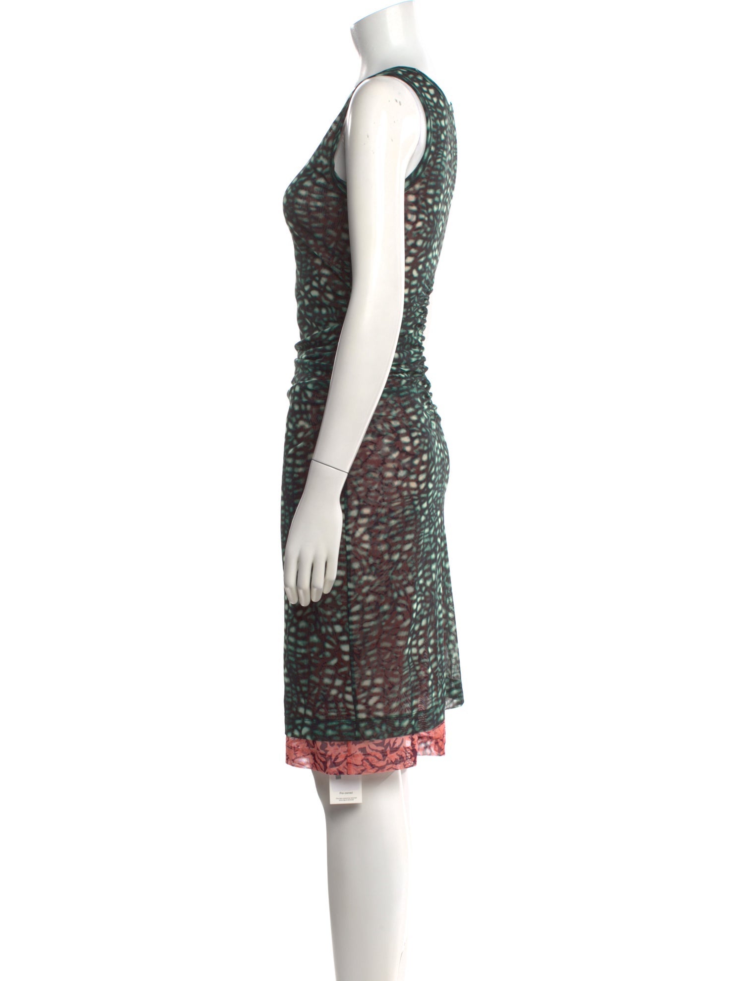 Dries Van Noten Printed Knee-Length Dress