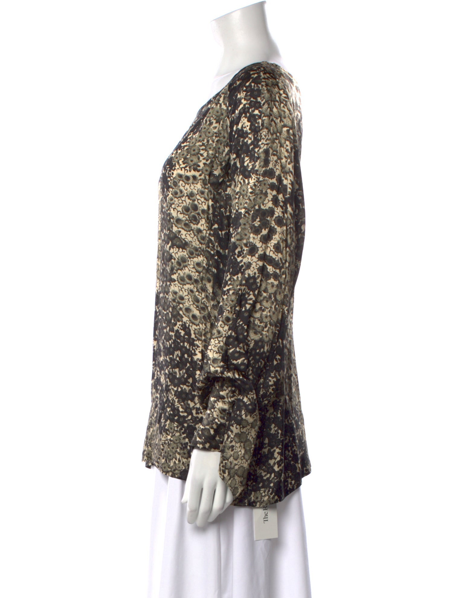 Dries Van Noten Floral Print Scoop Neck Blouse