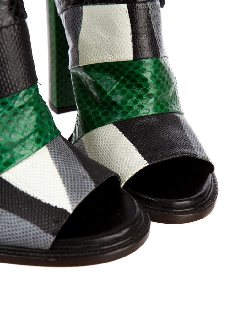 Dries Van Noten Snakeskin Sandals - Shoes - DRI20286 | The RealReal