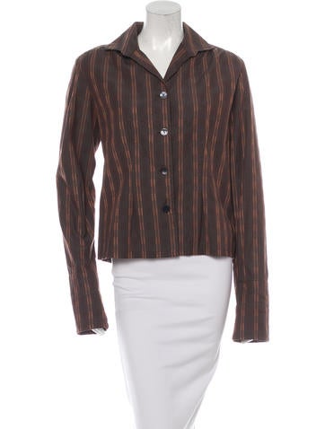 Dries Van Noten Plaid Button-Up Top