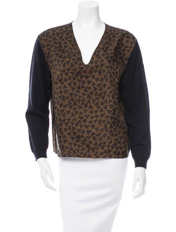 Dries Van Noten Silk & Wool Blend Top