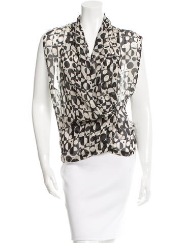 Dries Van Noten Silk Wrap Top w/ Tags