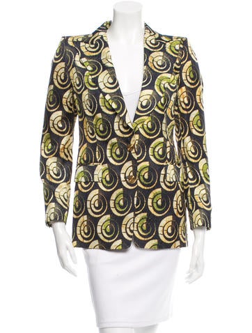 Dries Van Noten Silk Printed Blazer w/ Tags