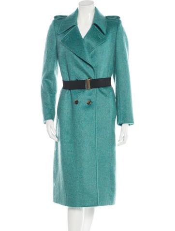 Dries Van Noten Double-Breasted Mohair Coat