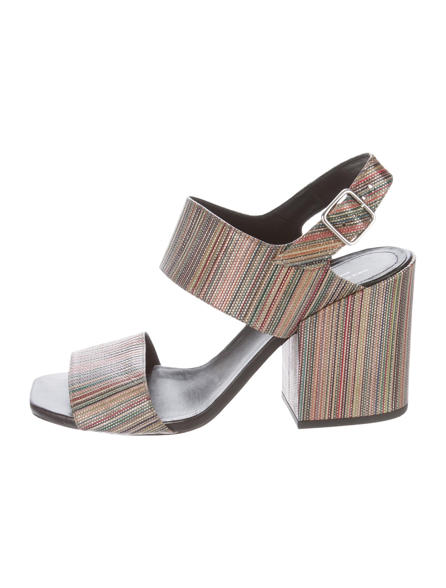 dries van noten gold sandals