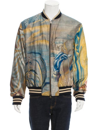 Dries Van Noten 2017 Tapestry Reversible Bomber Jacket