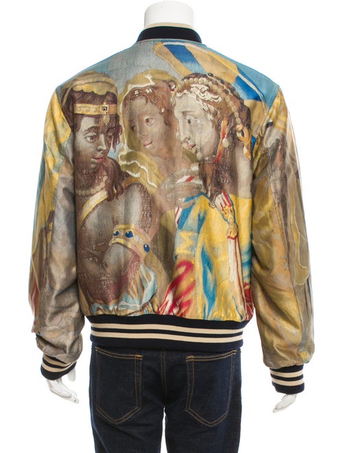 Dries Van Noten 2017 Tapestry Reversible Bomber Jacket
