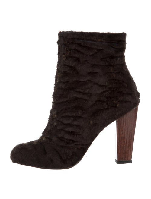 Dries Van Noten Shearling Ankle Boots