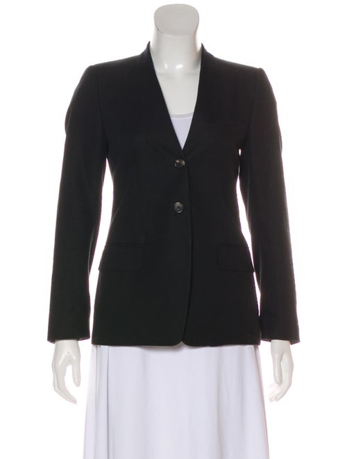 Dries Van Noten Collarless Structured Blazer Black