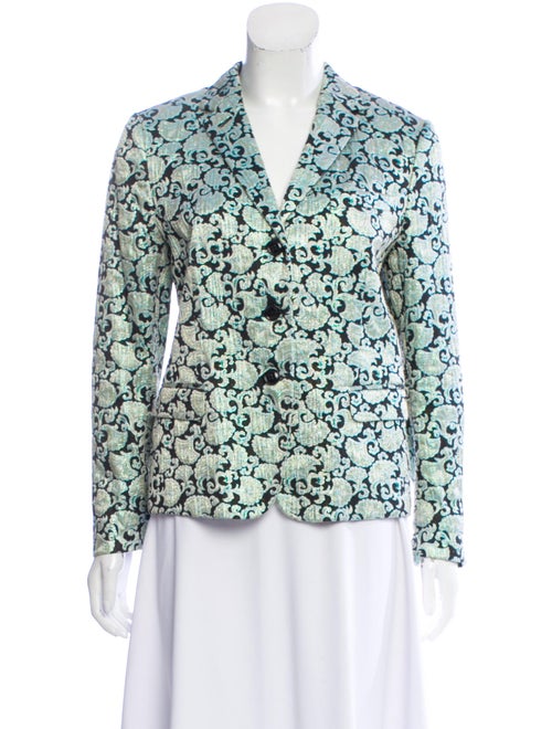 Dries Van Noten Jacquard Patterned Blazer black
