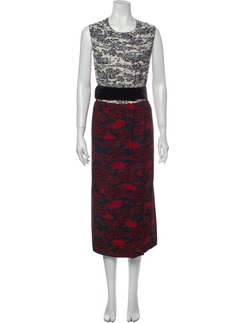 Dries Van Noten Printed Long Dress