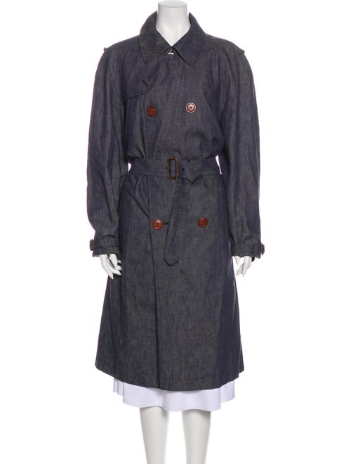Dries Van Noten Trench Coat Blue