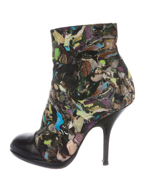 Dries Van Noten Printed Boots Black