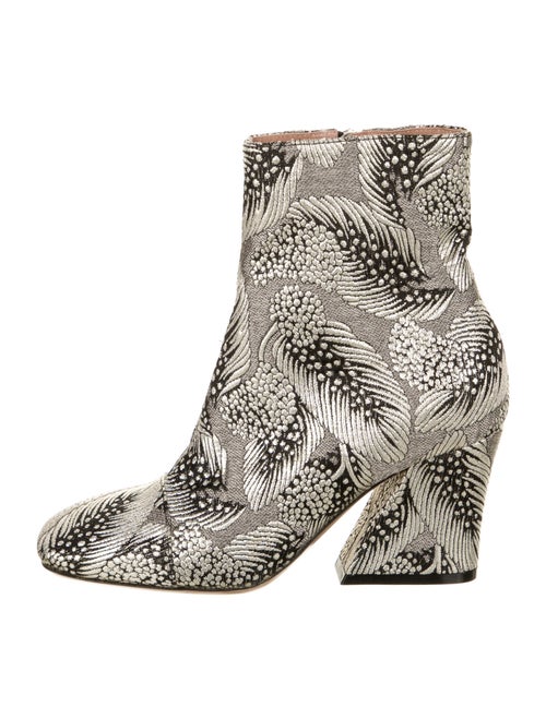 Dries Van Noten Printed Boots Silver