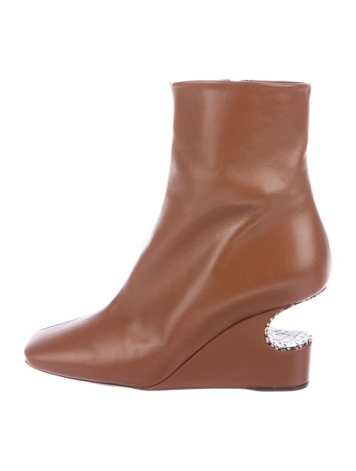 Dries Van Noten Leather Boots Brown