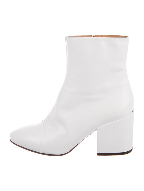 Dries Van Noten Leather Boots White