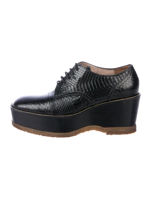 Dries Van Noten Python Oxfords Black