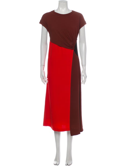 Dries Van Noten Colorblock Pattern Midi Length Dre