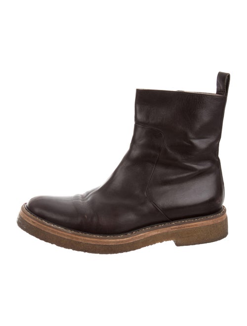 Dries Van Noten Leather Boots Brown