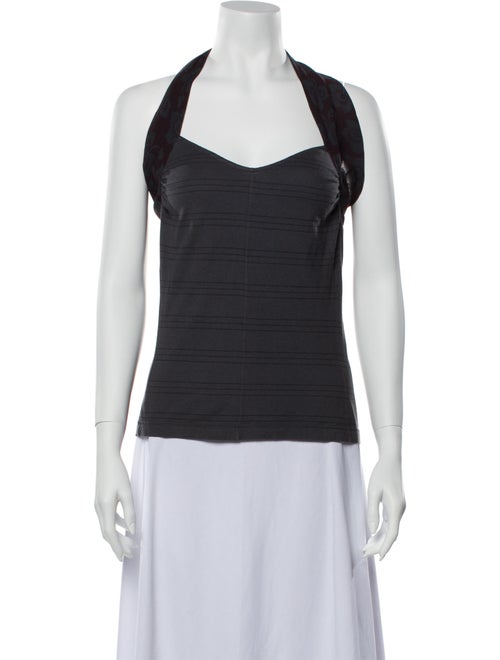 Dries Van Noten Square Neckline Sleeveless Top Gre