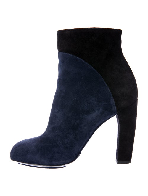 Dries Van Noten Suede Printed Boots Black