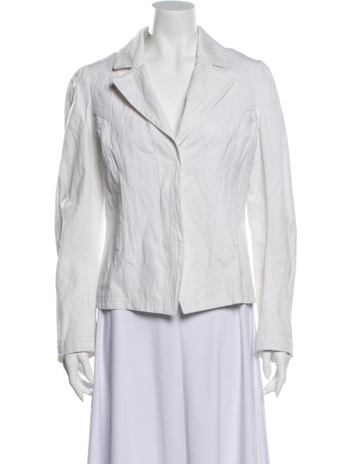 Dries Van Noten Striped Blazer White