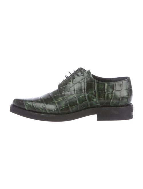 Dries Van Noten Leather Oxfords Green