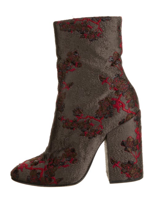 Dries Van Noten Printed Boots Grey