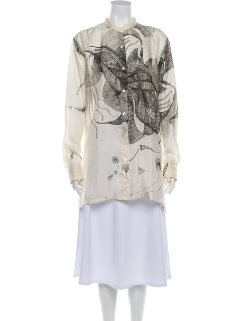 Dries Van Noten Silk Printed Tunic