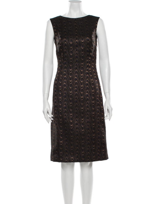 Dries Van Noten Bateau Neckline Midi Length Dress