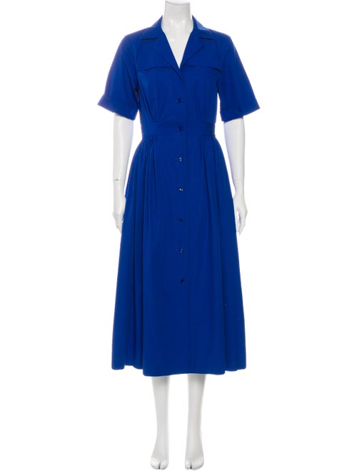 Dries Van Noten Midi Length Dress Blue
