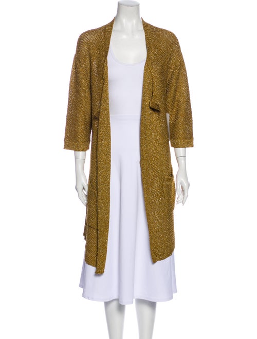 Dries Van Noten Open Front Sweater Gold