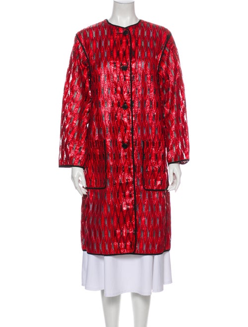 Dries Van Noten Coat Red