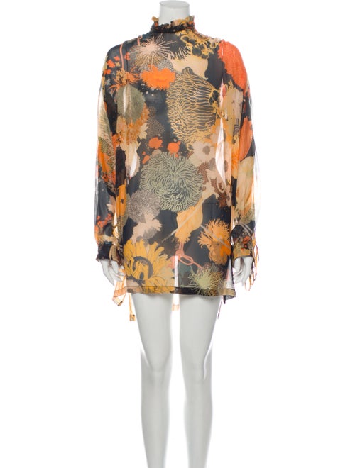Dries Van Noten Silk Mini Dress