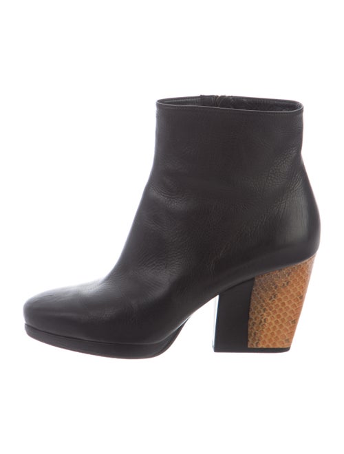 Dries Van Noten Leather Boots Black