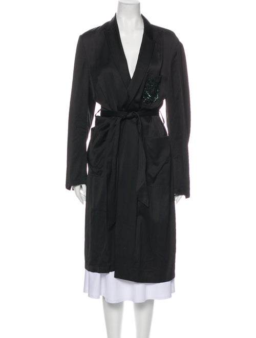 Dries Van Noten Trench Coat Black