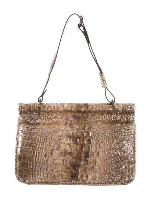Dries Van Noten Embossed Metallic Shoulder Bag Met
