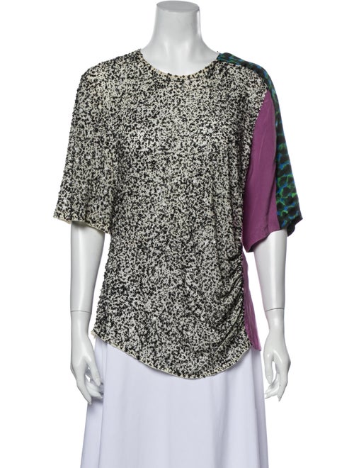 Dries Van Noten Silk Printed T-Shirt