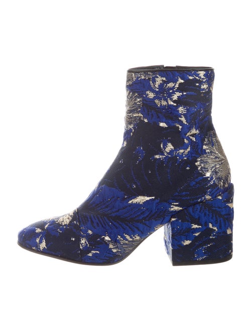 Dries Van Noten Printed Boots Blue