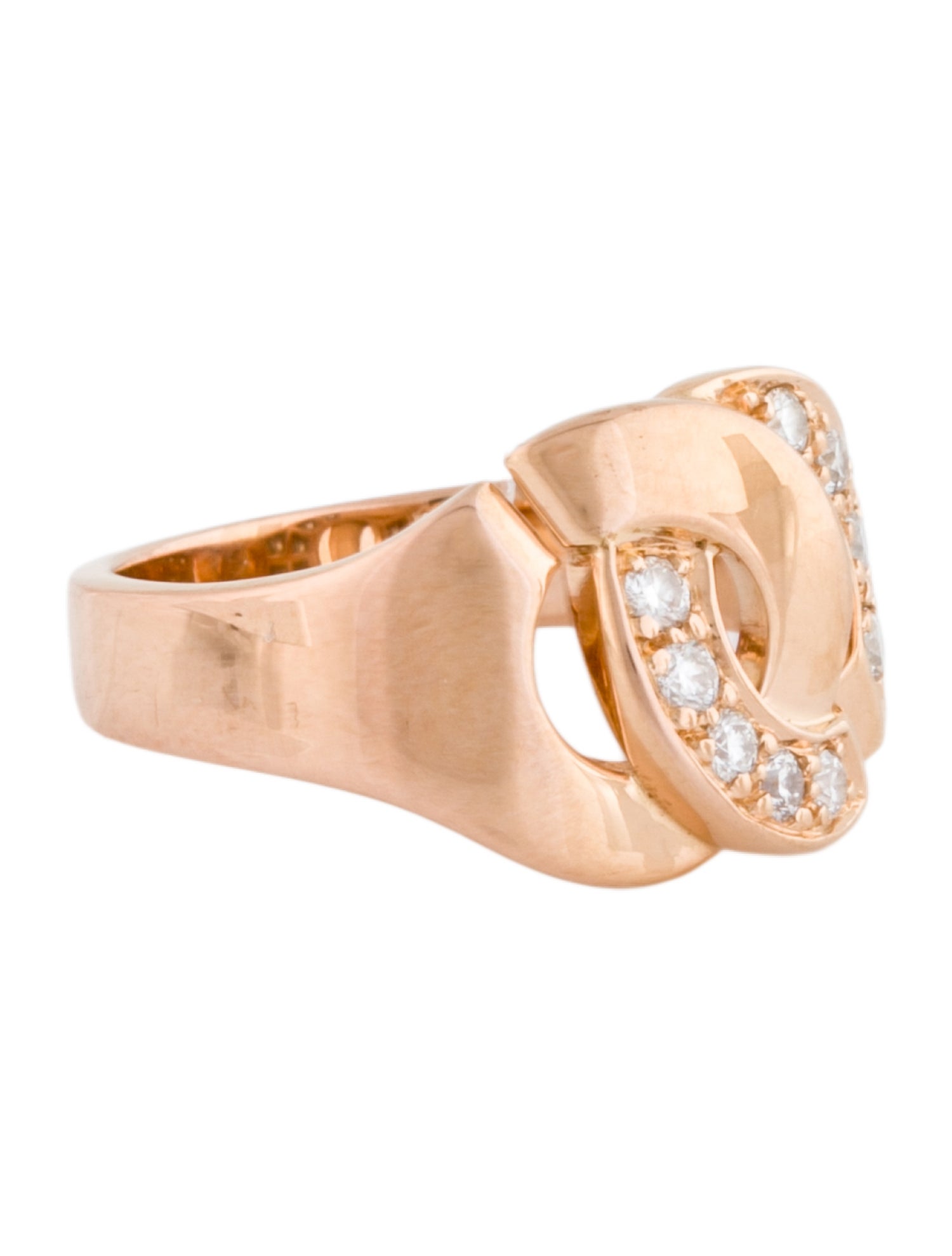 Dinh Van 18K Diamond Menottes R12 Ring
