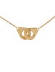 Dinh Van 18K Menottes Small Handcuff Chain Pendant Necklace